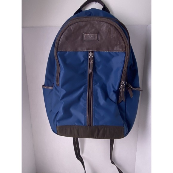 Coach Blue and Brown Backpack - Picture 1 of 16